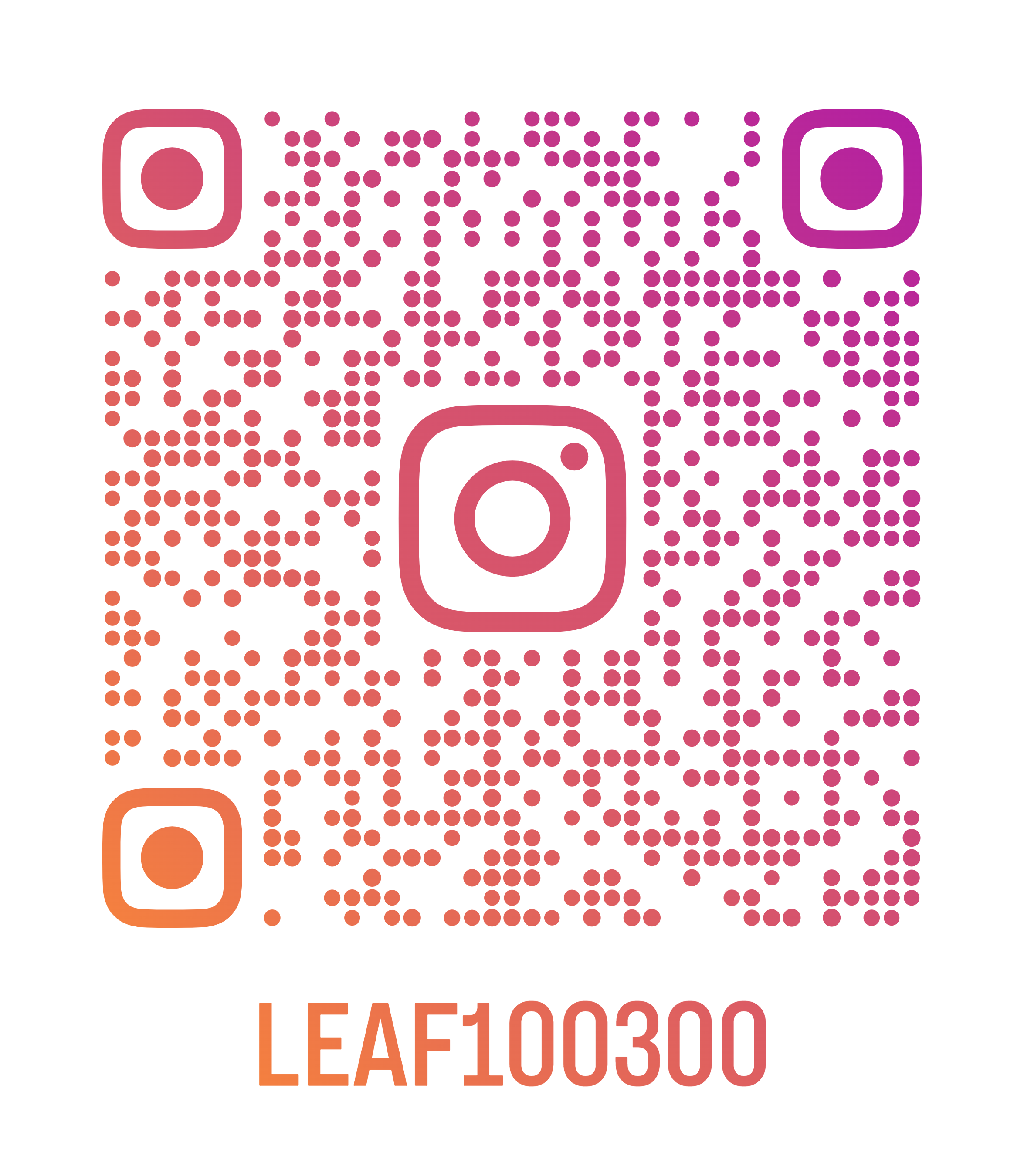 LEAF Instagram QRコード